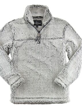 Boxercraft Sherpa Quarter Zip Pullover - Light Gray